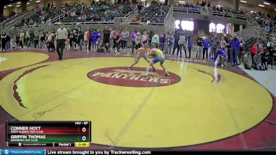 87 lbs Cons. Round 4 - Griffin Thomas, Newberg Mat Club vs Conner Hoyt, West Albany Mat Club