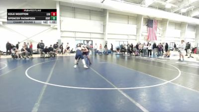 126 lbs Champ. Round 2 - Spencer Thompsen, Hunter vs Kole Wootton, Lehi