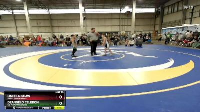 70 lbs Quarterfinal - DeAngelo Celedon, Lil Mavs Wrestling vs Lincoln Shaw, Small Town Grims