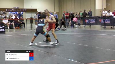 55 kg Cons 8 #2 - Tyler Klein, Dubuque RTC vs Kody Tanimoto, Bison Wrestling Club