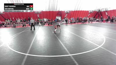 12U Girls - 69 lbs 5th Place Match - Zoey Vavrina, Wisconsin vs Zoe Bethel, Mt. Horeb Wrestling Club