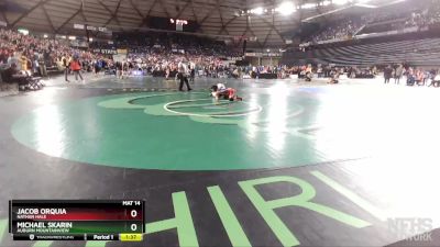 3A 120 lbs Champ. Round 1 - Michael Skarin, Auburn Mountainview vs Jacob Orquia, Nathan Hale