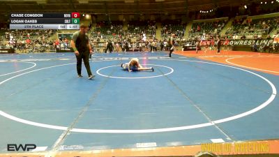 88 lbs 5th Place - Chase Congdon, Nova Wrestling Club vs Logan Oakes, Sebolt Wrestling Academy