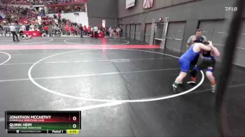 150 lbs Champ. Round 1 - Quinn Heim, Wrightstown Wrestling vs Jonathon McCarthy, Evansville Wrestling Club