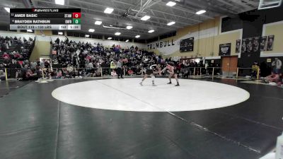 150 lbs Round Of 16 - Amer Basic, Stamford vs Brayden Rathbun, Enfield