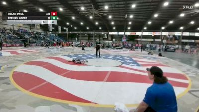 45 lbs Cons. Round 2 - Rylan Paul, American Outlaws Wrestling vs Ezekiel Lopez, Dakota Rattlers