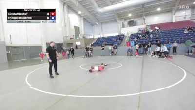 51-54 lbs Cons. Semi - Korban Grant, Athlos Wrestling vs Corbin Hennefer, Declo Stingers