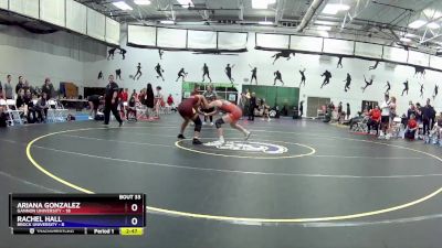 145 lbs Round 5 (16 Team) - Rachel Hall, Brock University vs Ariana Gonzalez, Gannon University