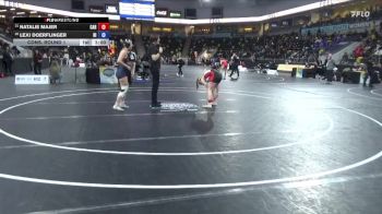 117 lbs Cons. Round 1 - Lexi Doerflinger, Hiram vs Natalie Majer, Carthage College