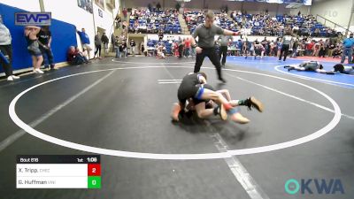 52-55 lbs Rr Rnd 2 - Xander Tripp., Checotah Matcats vs Gauge Huffman, Vinita Kids Wrestling