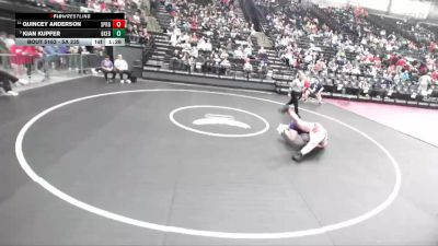 5A 235 lbs Quarterfinal - Kian Kupfer, Box Elder vs Quincey Anderson, Springville