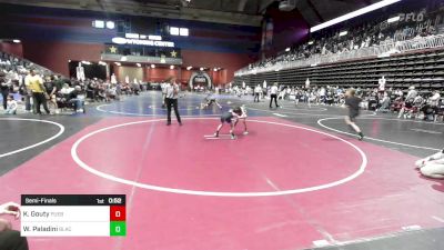 58 lbs Semifinal - Kase Gouty, Pueblo County WC vs Weston Paladini, Black Fox Wrestling Academy