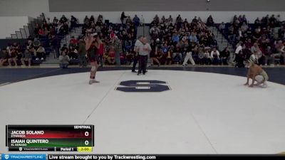 120 lbs Semifinal - Isaiah Quintero, El Dorado vs Jacob Solano, Etiwanda