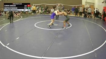 126 lbs Cons. Round 2 - Aaron Angeles, Aloha vs Griffin Steenson, Newberg