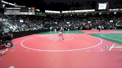 70 lbs Cons. Semi - Aubrey Kidwell, BVLY2 vs Carmen Monroe, EWO3