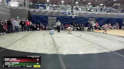 75/HWT 1st Place Match - Carly Cogger, Team Real Life vs Ruby Jones, Small Town Wrestling