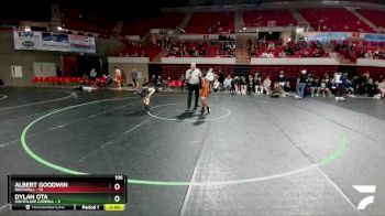 106 lbs Quarters & 1st Wb (16 Team) - Dylan Ota, Southlake Carroll vs Albert Goodwin, Rockwall