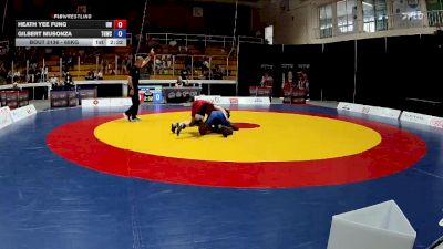 65kg Cons. Round 1 - Heath Yee Fung, UBC Wrestling vs Gilbert Musonza, Top Gun Wrestling Club
