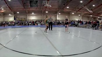 100 lbs Champ. Round 2 - Abi Forsythe, Delaware Hayes vs Sophia Ackerman, Clay High School