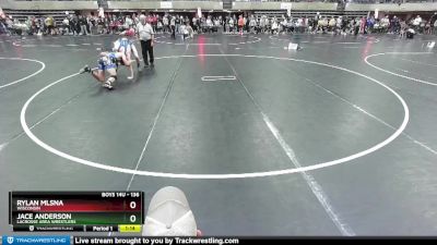 136 lbs Quarterfinal - Rylan Mlsna, Wisconsin vs Jace Anderson, LaCrosse Area Wrestlers