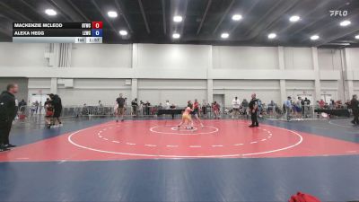 81 lbs Champ. Round 1 - Mackenzie McLeod, Bison Takedown Wrestling Club vs Alexa Hegg, Legend WC