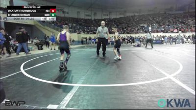 70 lbs Consi Of 8 #1 - Daxton Trowbridge, Piedmont vs Charles Ohman, Mannford Pirate Youth Wrestling