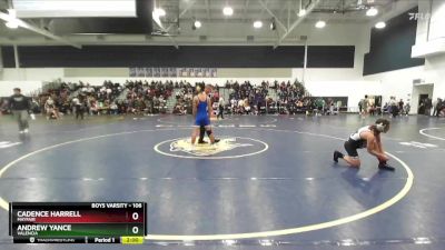 106 lbs Champ. Round 2 - Cadence Harrell, Mayfair vs Andrew Yance, Valencia