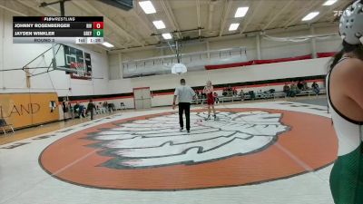 125-130 lbs Round 3 - Jayden Winkler, Greybull MS vs Johnny Rosenberger, Riverton Middle School