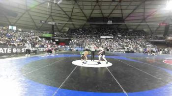 Boys 2A 144 lbs Champ. Round 1 - Thomas Schaefer, Cedarcrest vs Miguel Lopez, Lynden