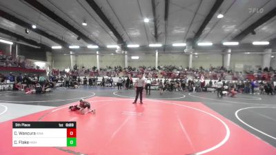 50 lbs 5th Place - Cayson Wancura, Ignacio Wrestling Club vs Coleman Flake, High Elevation WC