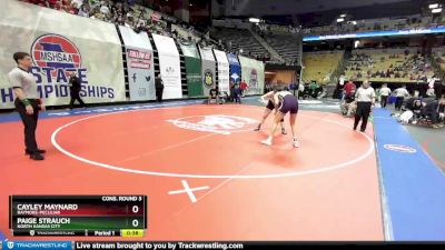 170 Class 2 lbs Cons. Round 3 - Cayley Maynard, Raymore-Peculiar vs Paige Strauch, North Kansas City