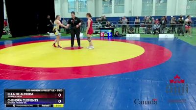 61kg Quarterfinal - Ella De Almeida, Jr Marauders vs Chendra Clements, Grande Prairie WC