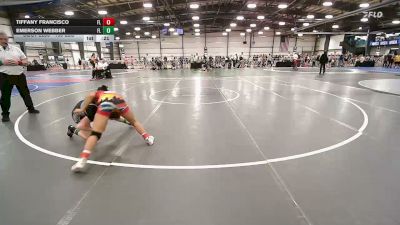100 lbs Consi Of 8 #1 - Tiffany Francisco, FL vs Emerson Webber, FL