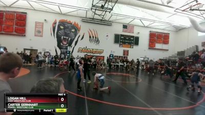 84 lbs Quarterfinal - Carter Gernhart, Powell Wrestling Club vs Logan Hill, Cody Wrestling Club