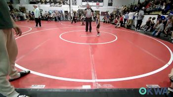 43 lbs Consi Of 4 - Hadley-Glen Smith, Tahlequah Wrestling Club vs Cordell Bentley, Brushy Wrestling Club