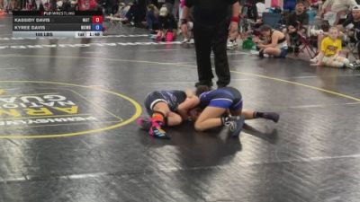 105 lbs Rr Rnd 2 - Kassidy Davis, Mat Demon Girls Black - GK12E vs Kyree Davis, MGW Lady Knockouts - GK12E