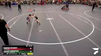 45-47 lbs Quarterfinal - Easton Seubert, Minnesota vs Daxon Cabanting, Rum River Wrestling