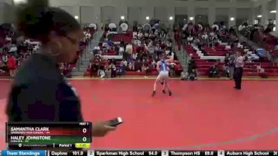 120 lbs Round 5 - Samantha Clark, Sparkman High School vs Haley Johnstone, Chelsea