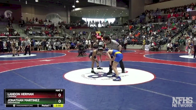 5A 106 lbs Semifinal - Landon Herman, Lakeside vs Jonathan Martinez ...