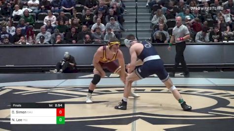 141 lbs Final - Dresden Simon, Central Michigan vs Nick Lee, Penn State