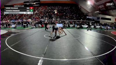 6A 120 lbs Quarterfinal - Jaxson Freeman, Caldwell vs Jesse Villegas, Post Falls