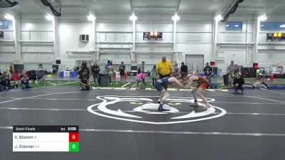 C-120 lbs Semifinal - Vincent Stamm, MI vs Joshua Zimmer, OH