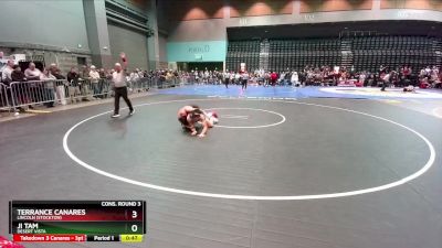 132 lbs Cons. Round 3 - Terrance Canares, Lincoln (Stockton) vs Ji Tam, Desert Vista