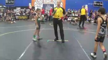 65 lbs Round 4 (6 Team) - Jackson Mills, No Escape Wrestling Academy vs Alec Alfortish, Untouchables White