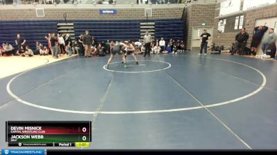 145 lbs Round 3 - Devin Misnick, Capital Wrestling Club vs Jackson Webb, Self