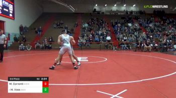 285 lbs 3rd place - Mauro Correnti, Rider University vs Matt Voss, George Mason University