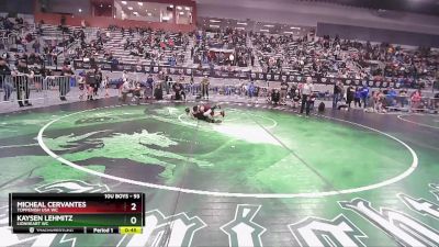 93 lbs Round 4 - Kaysen Lehmitz, Lionheart WC vs Micheal Cervantes, Toppenish USA WC