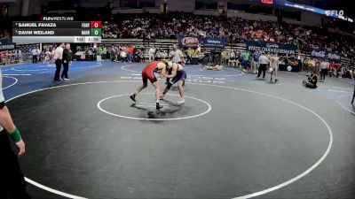 D 1 138 lbs Quarterfinal - Davin Weiland, Hahnville vs Samuel Favaza, Fontainebleau