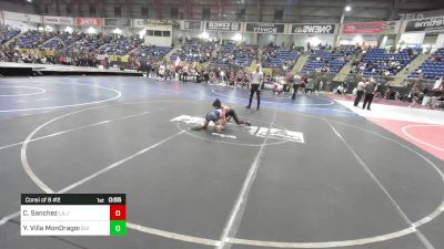 89 lbs Consi Of 8 #2 - Christopher Sanchez, La Junta Wolfpack vs Yaritzell Villa MonDragon, SLV Elite WC