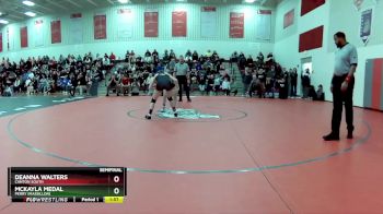 110 lbs Semifinal - Deanna Walters, Canton South vs McKayla Medal, Perry (Massillon)
